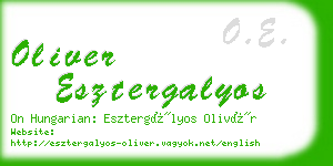 oliver esztergalyos business card